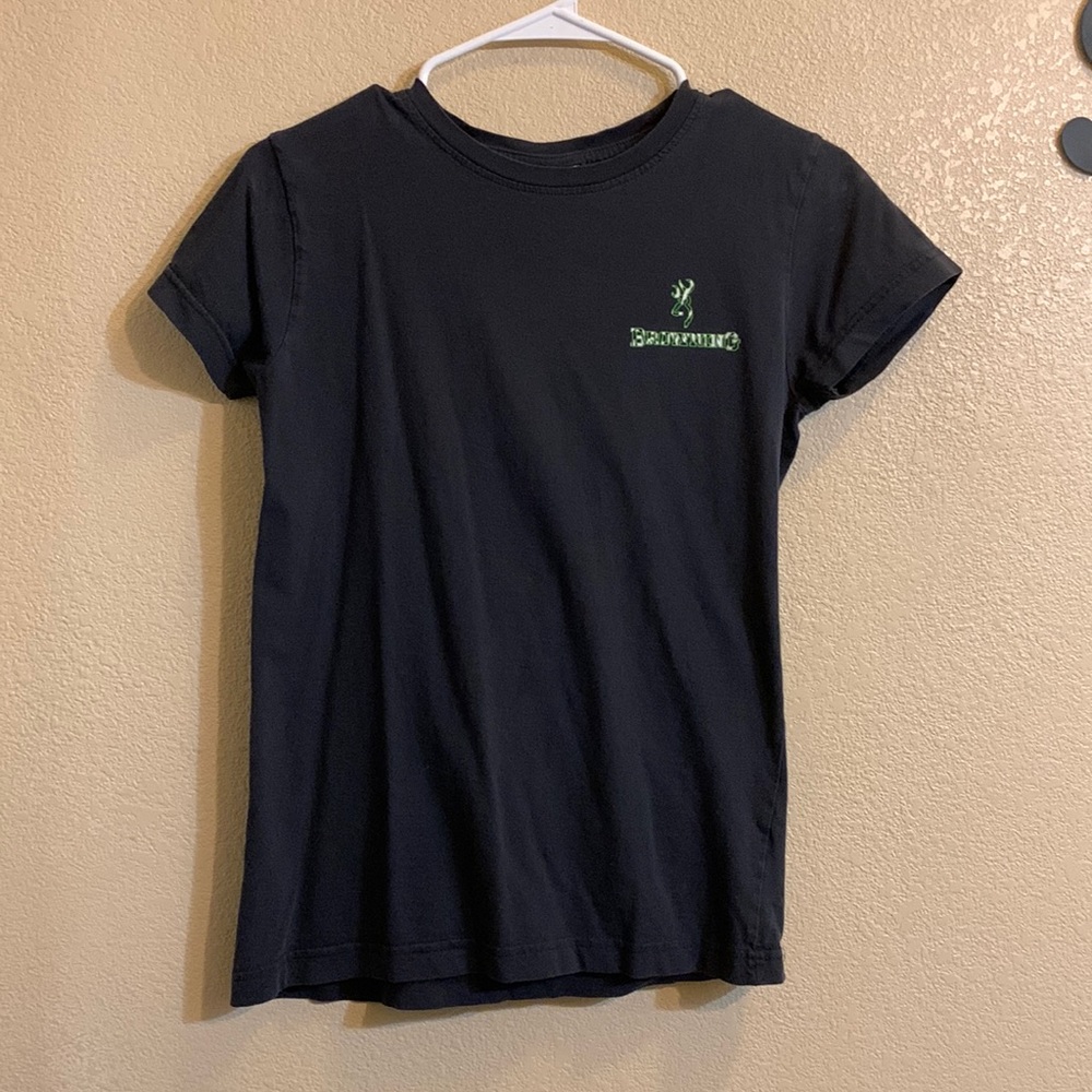 Selling a black Brownings T-Shirt.